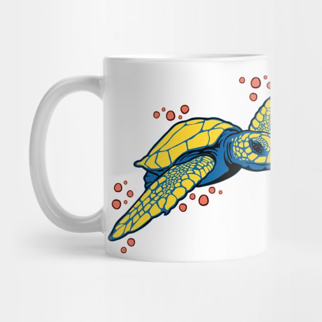 Blue Sea Turtle by Designs by Darrin